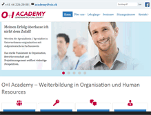 Tablet Screenshot of oi-academy.ch